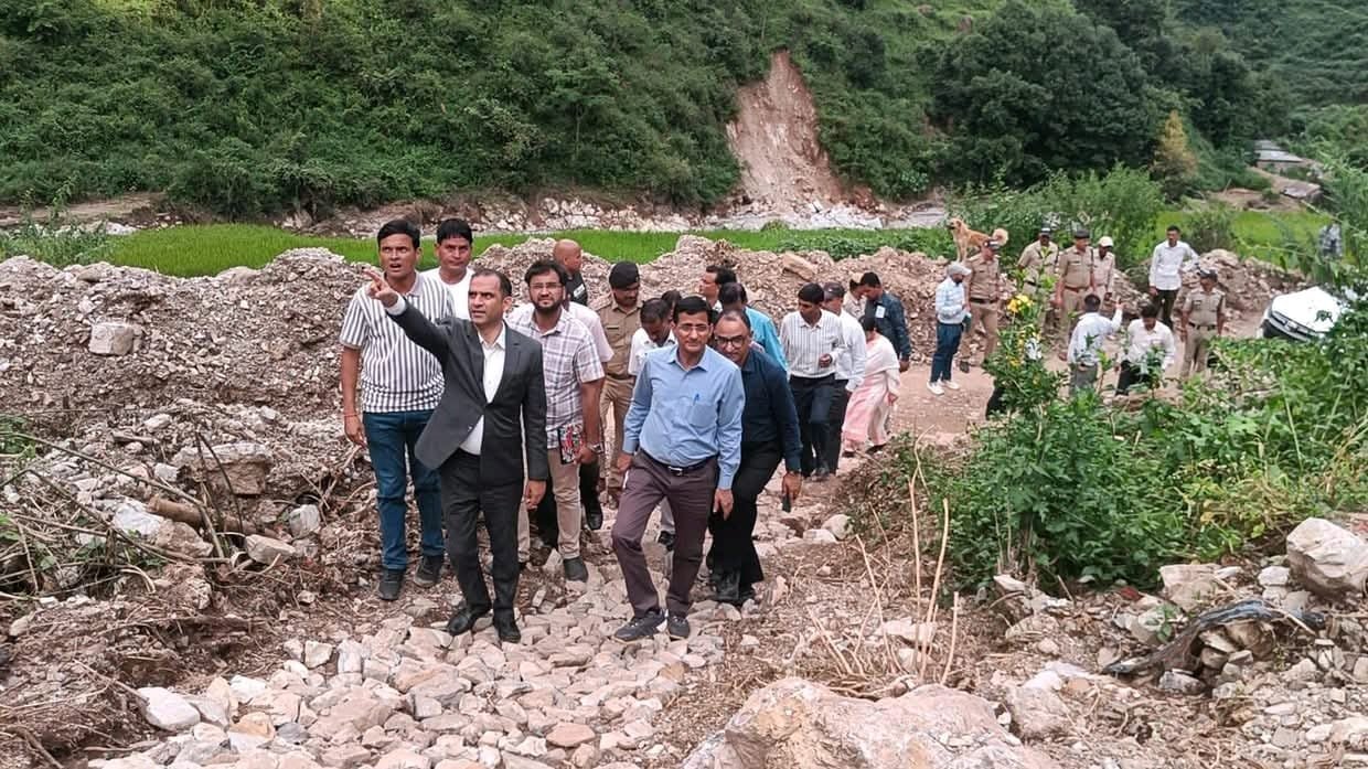 केन्द्रीय टीम पहुंची आपदा प्रभावित क्षेत्रों में