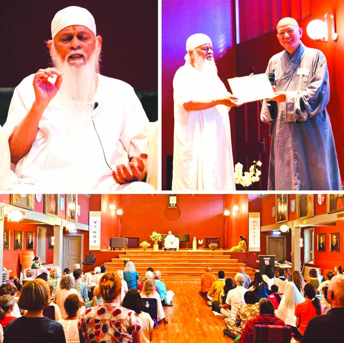 वर्ल्ड मेडिटेशन फाउंडेशन के अध्यक्ष मीयाऊ हाय ने स्वामी शिवकृपानंद को सम्मान पत्र देकर किया सम्मानित