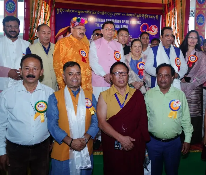 सीएम धामी ने दलाई लामा के जीवन को बताया करुणा और प्रेरणा का स्रोत